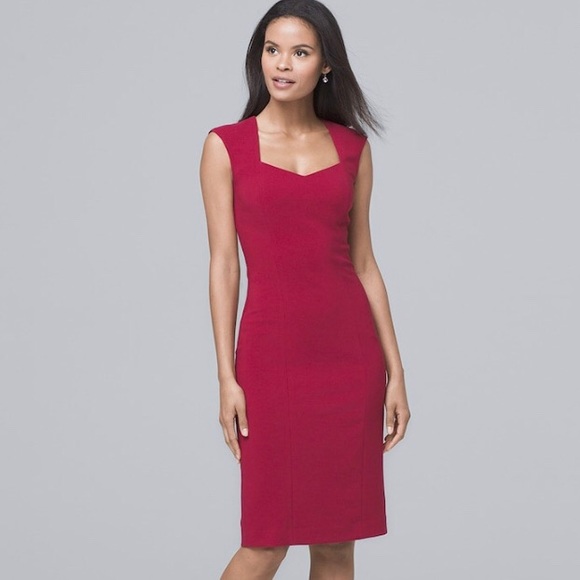 white house black market red dress